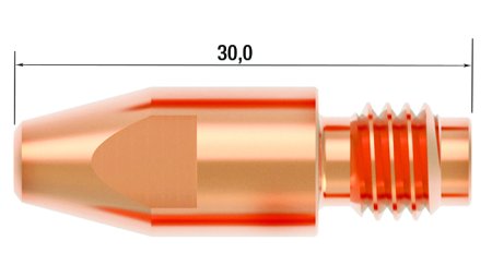 FUBAG Контактный наконечник M8х30 мм CuCrZr D=1.0 мм (10 шт.) в Хабаровске фото