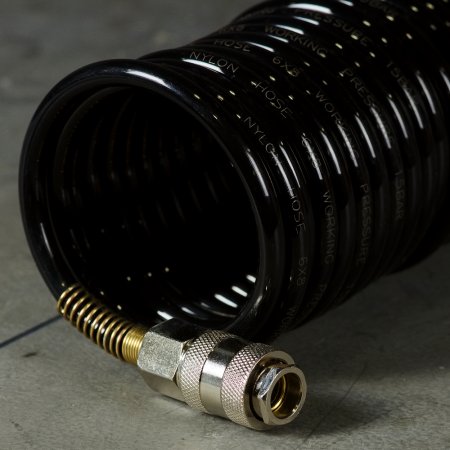 Шланг спиральный FUBAG с фитингами рапид, нейлон, 10 бар, 6 x 8 мм, 15 м в Хабаровске фото