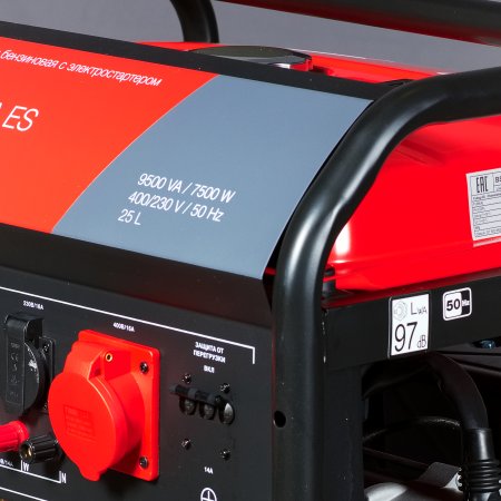 Бензиновый генератор FUBAG BS 8000 DA ES (трехфазный) с электростартером и коннектором автоматики в Хабаровске фото