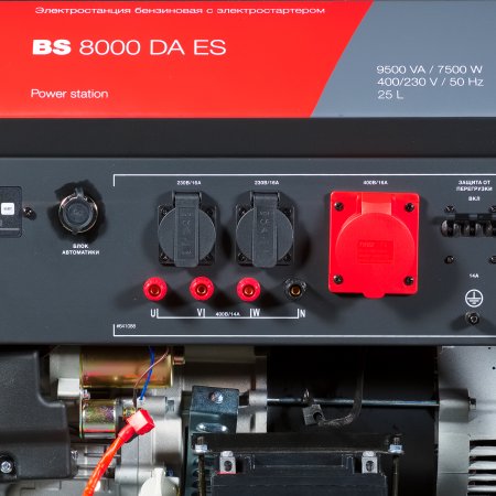 Бензиновый генератор FUBAG BS 8000 DA ES (трехфазный) с электростартером и коннектором автоматики в Хабаровске фото