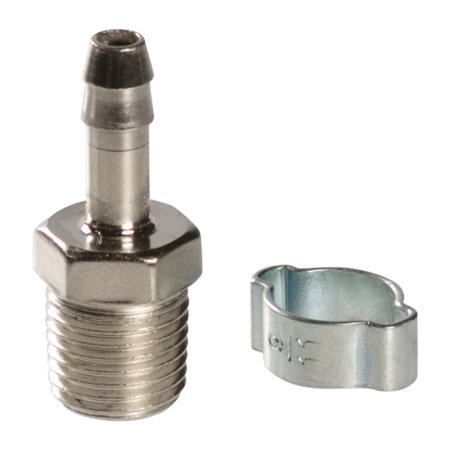 FUBAG Переходник 1/4 дюйма M на елочку 6мм с обжимным кольцом 9Х11мм, блистер 1 шт в Хабаровске фото