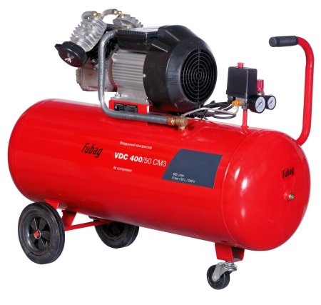 Поршневой масляный компрессор FUBAG VDC 400/50 CM3 + Краскораспылитель MASTER G600/1.4 HVLP в ПОДАРОК в Хабаровске фото
