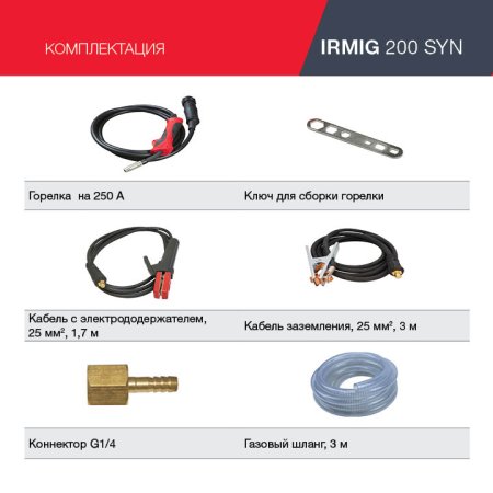 FUBAG Сварочный полуавтомат IRMIG 200 SYN с горелкой 250 А 3 м в комплекте в Хабаровске фото